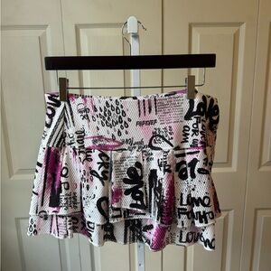 Fun printed tennis skirt - Lucky in Love
